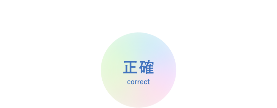 正確 correct